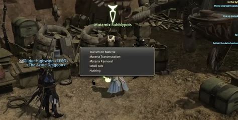 ffxiv how to remove materia.